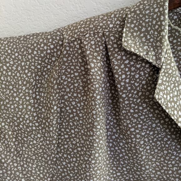 Vintage 90s Stuart Alan A Line floral button up dress - Picture 10 of 10